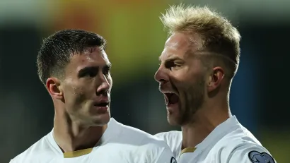 Dušan Vlahović i Uroš Račić (©Starsport)